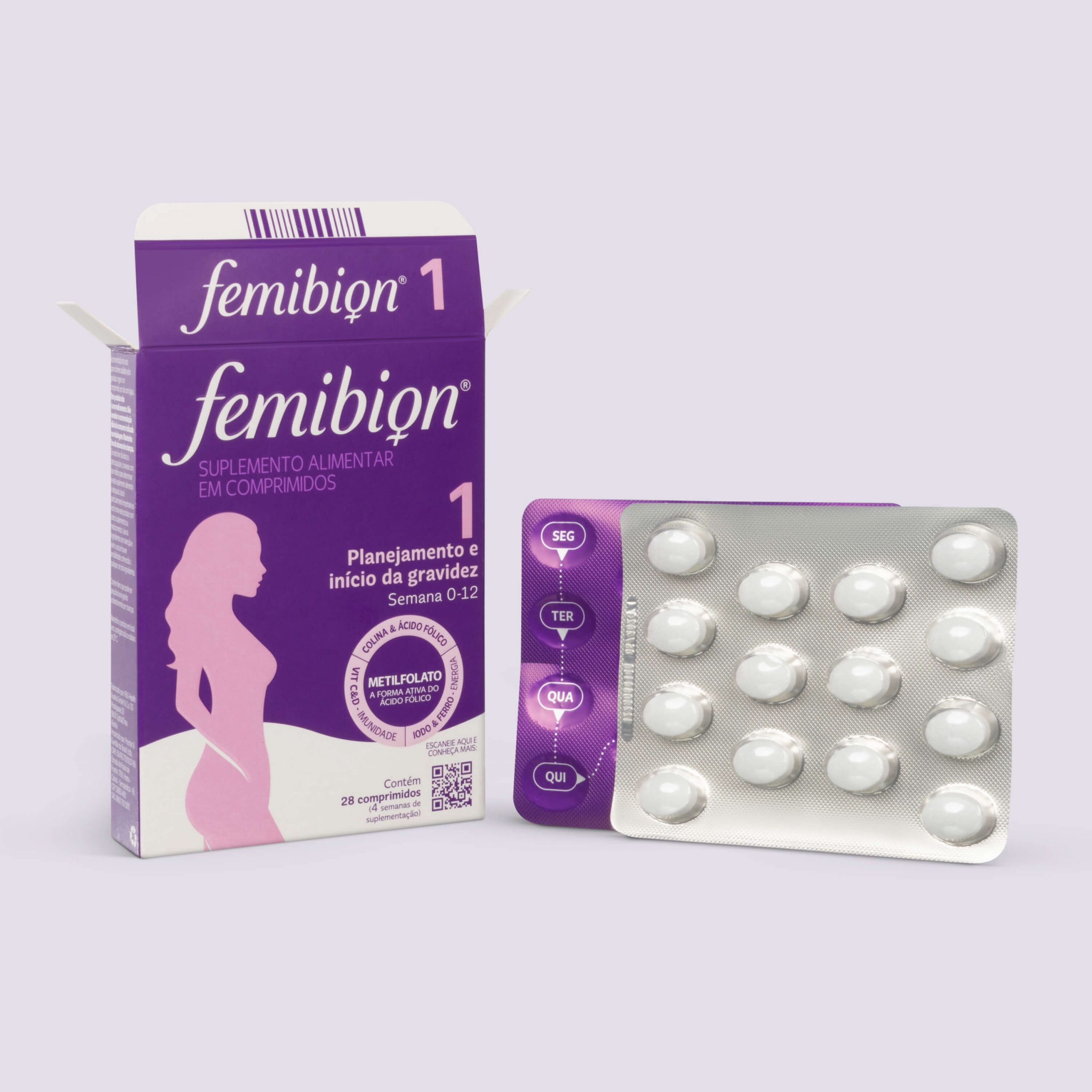 FEMIBION grossesse Metafolin + DHA 56 comprimés + 30 capsules Merck ...