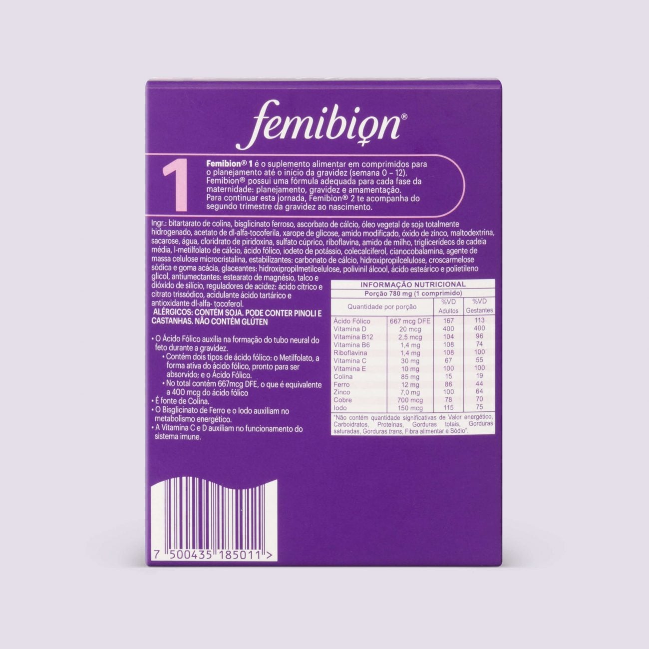 Femibion 1 - Planejamento e Início de Gravidez | Famivita