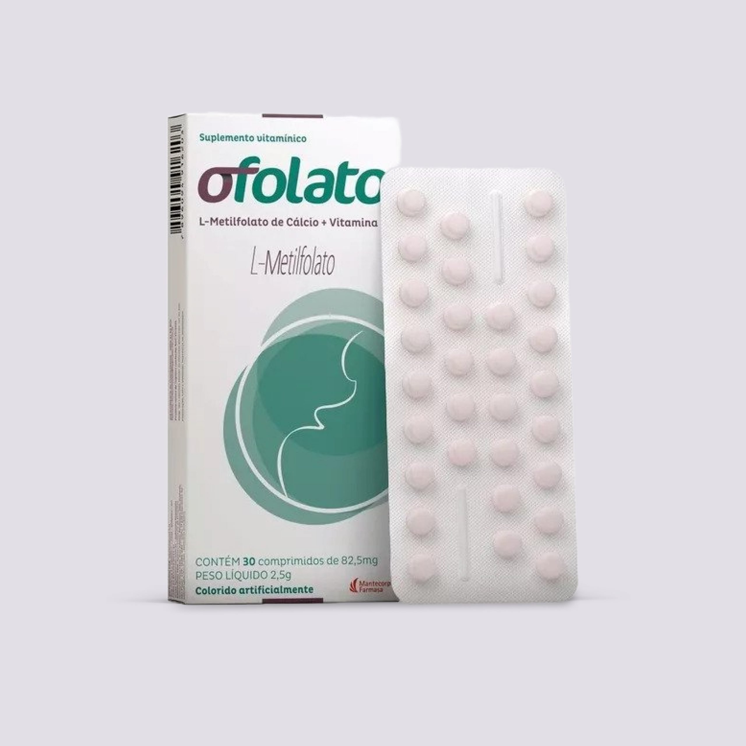 Drogaria Mantiqueira - OFOLATO 30 COMPRIMIDOS O L- metilfolato de cálcio é  o metabólito ativo do ácido fólico, a vitamina B9 que desempenha várias  ações no nosso organismo. Sugestão de uso: Ingerir