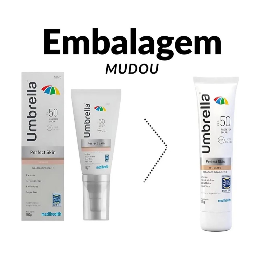 Umbrella Perfect Skin Tom Escuro FPS50 - Imagem 4