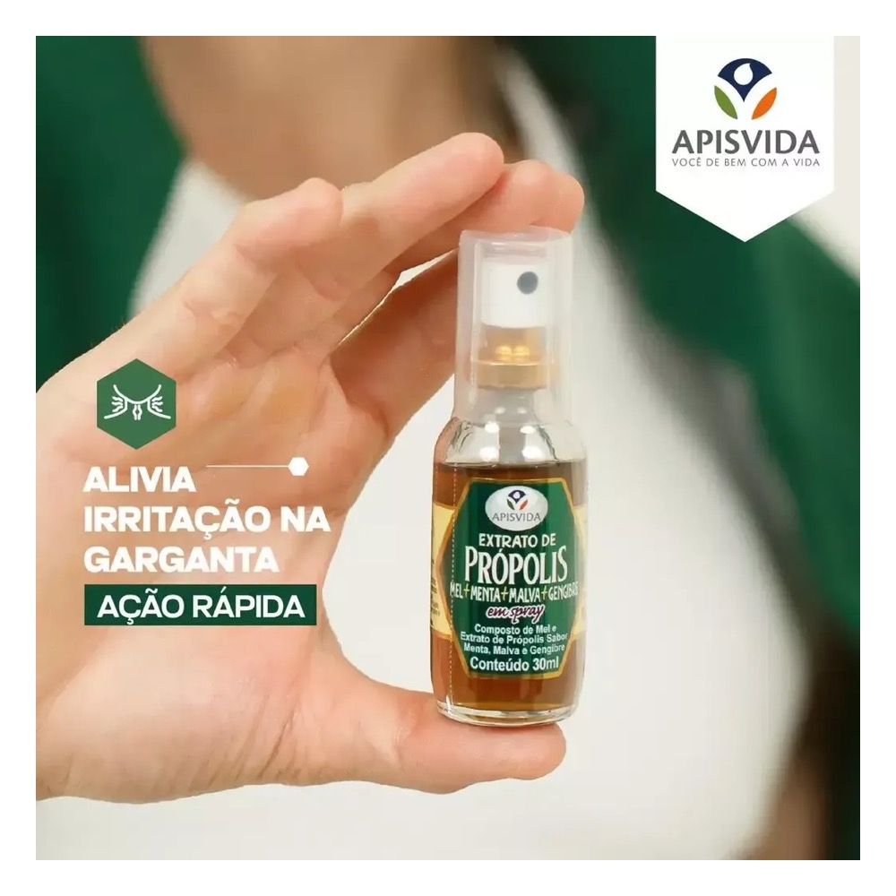 Extrato de Própolis Composto de Mel, Menta e Malva - Imagem 5