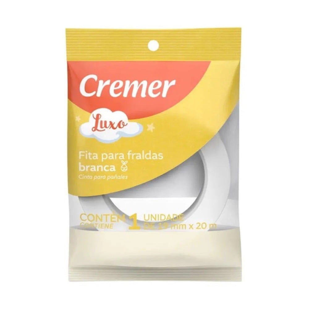 Fita Adesiva Cremer Branca 19mm