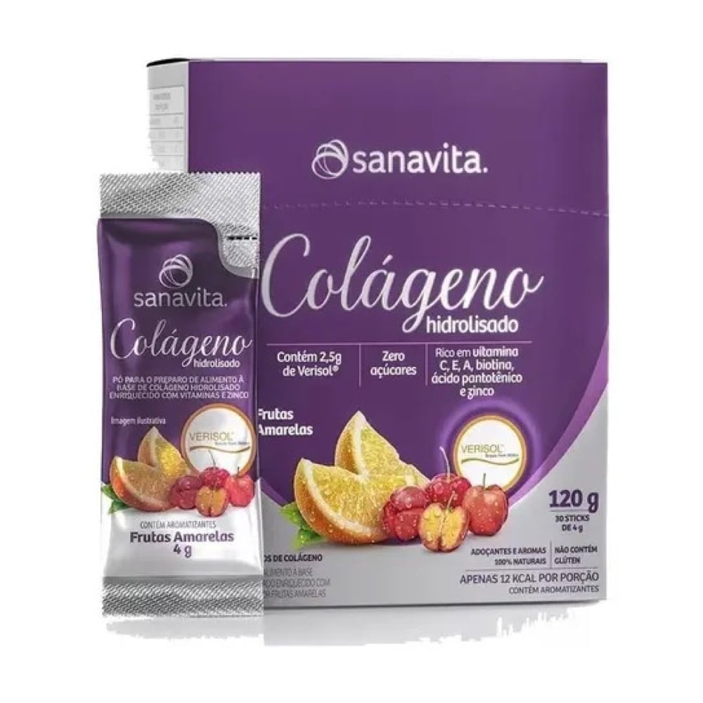 Colágeno Verisol Frutas Amarelas Sanavita