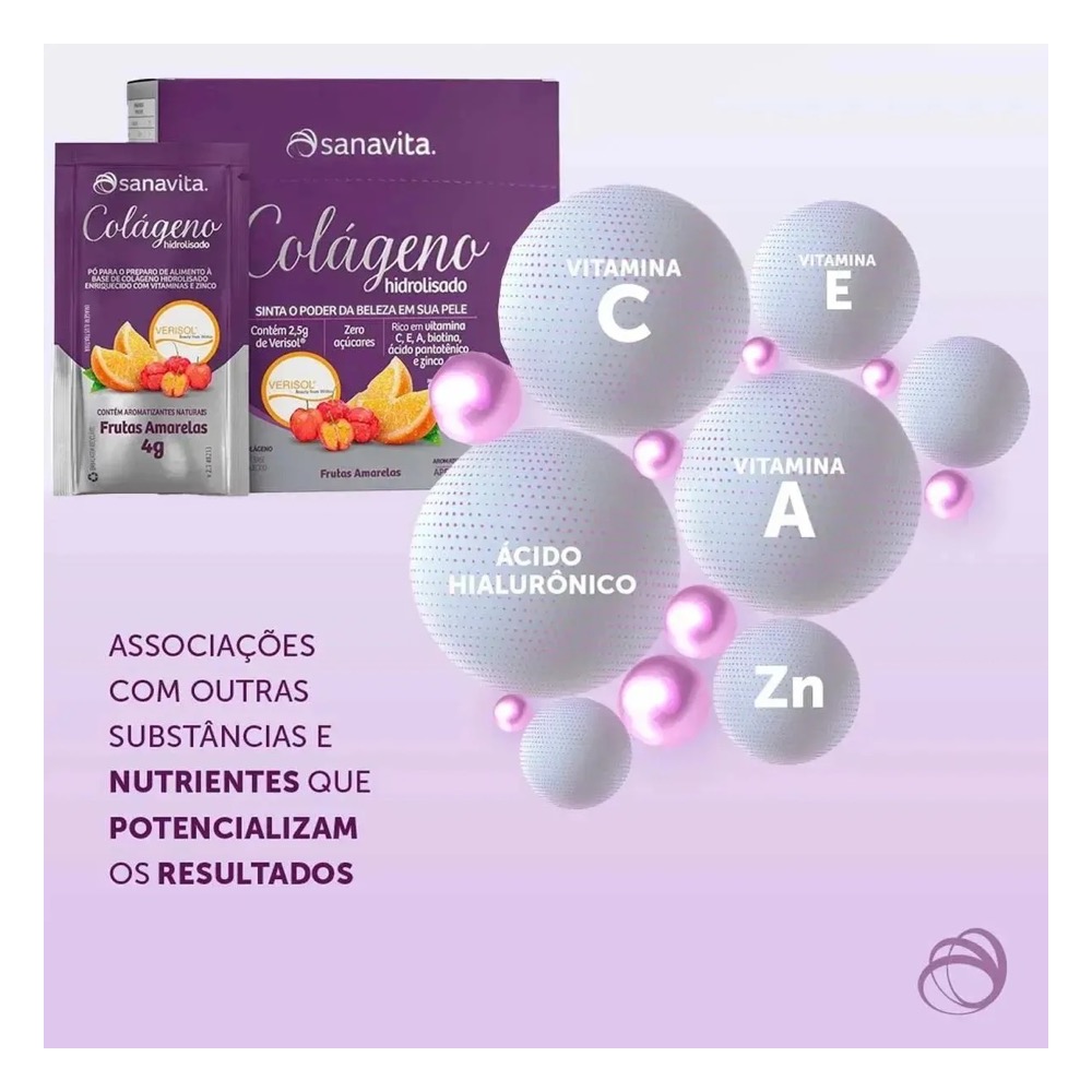 Colágeno Verisol Frutas Amarelas Sanavita - Imagem 5