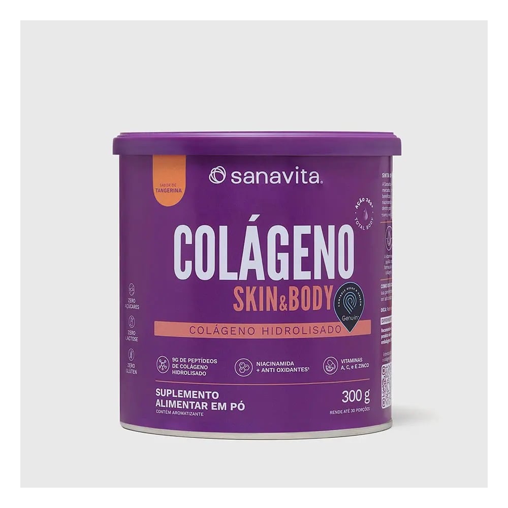 Colágeno Skin Tangerina Sanavita