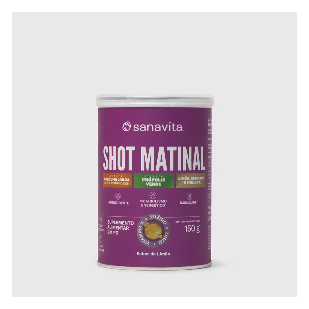 Shot Matinal Sanavita Limão Gengibre