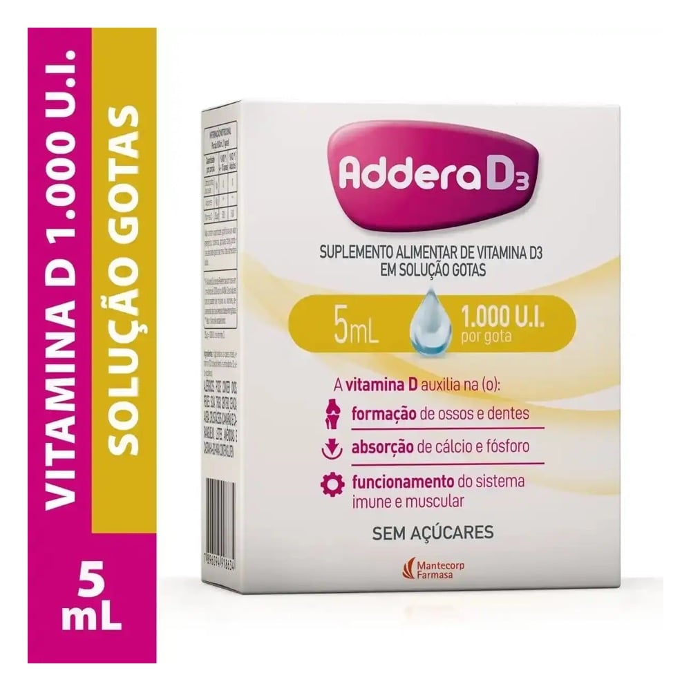 Addera D3 1000UI Solução em Gotas