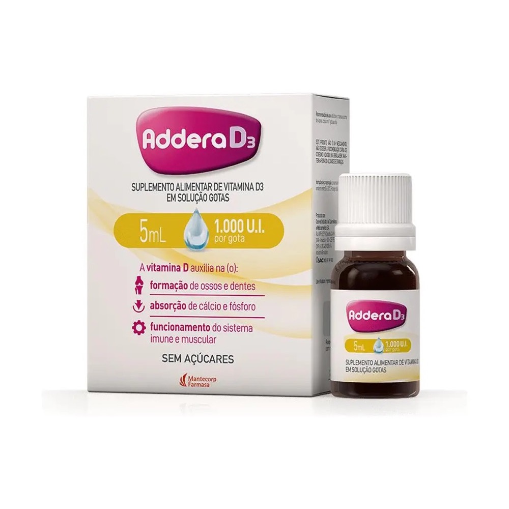 Addera D3 1000UI Solução em Gotas - Imagem 2
