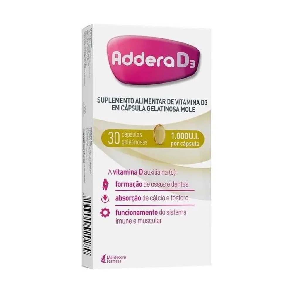 Addera D3 1000UI Cápsulas