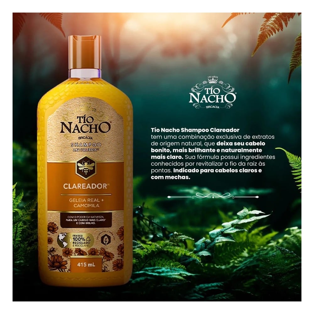 Imagem do produto Shampoo Tio Nacho Clareador