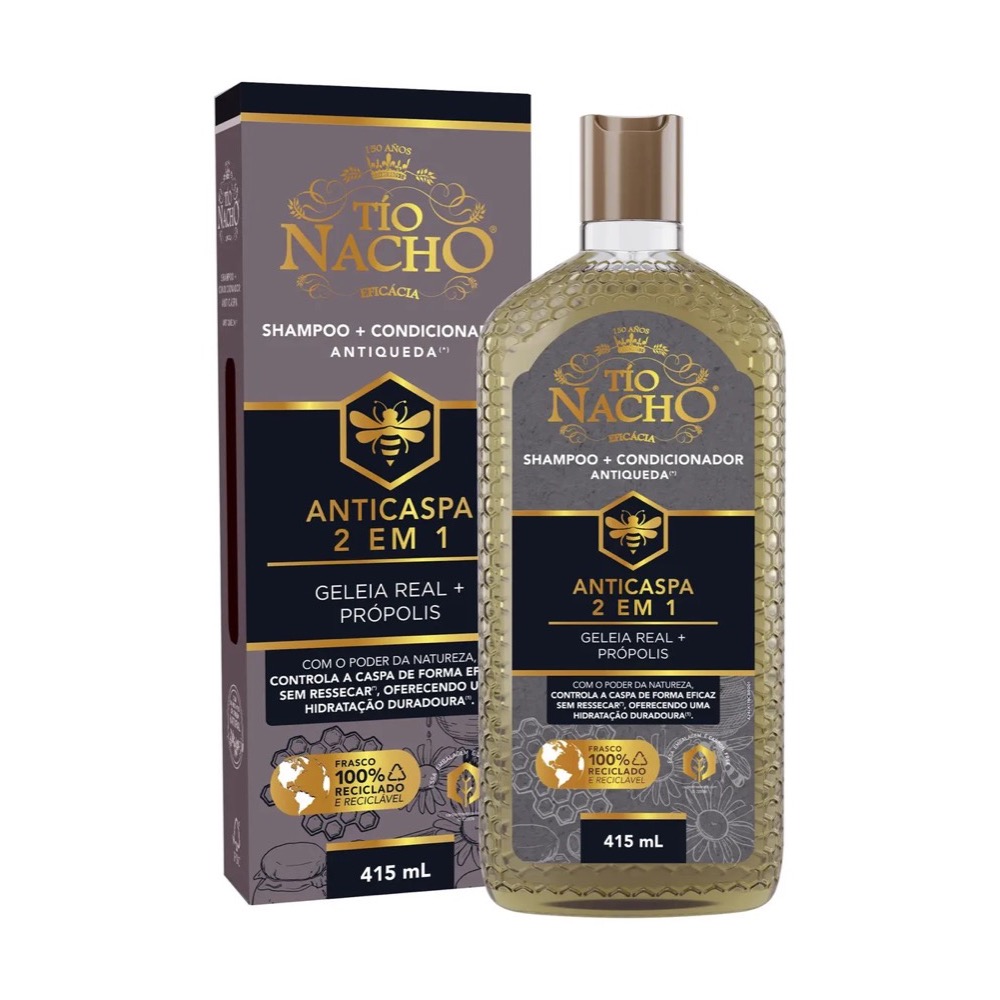 Shampoo Tio Nacho 2 em 1 Anticaspa