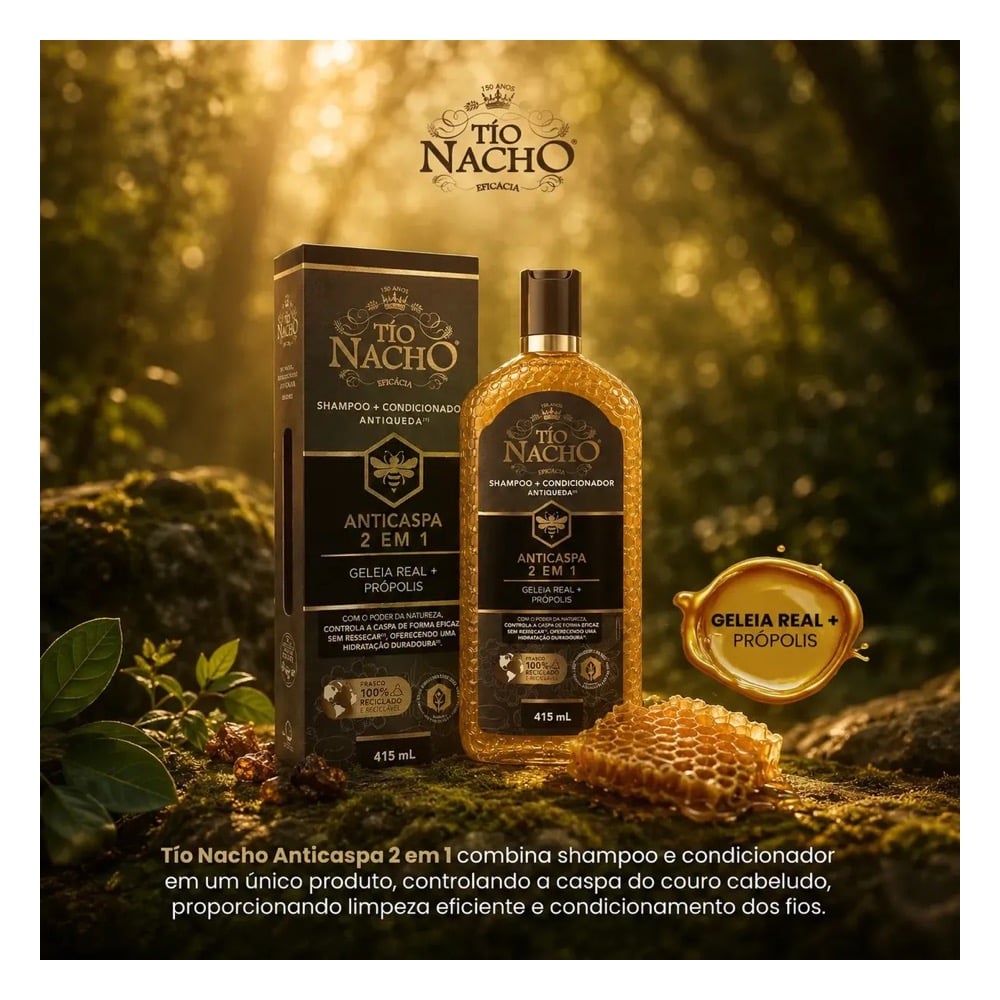 Shampoo Tio Nacho 2 em 1 Anticaspa - Imagem 2