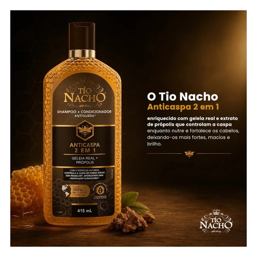 Shampoo Tio Nacho 2 em 1 Anticaspa - Imagem 3