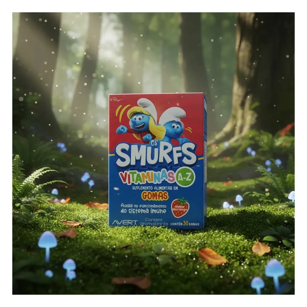 Vitamina Smurfs A-Z Morango - Imagem 3