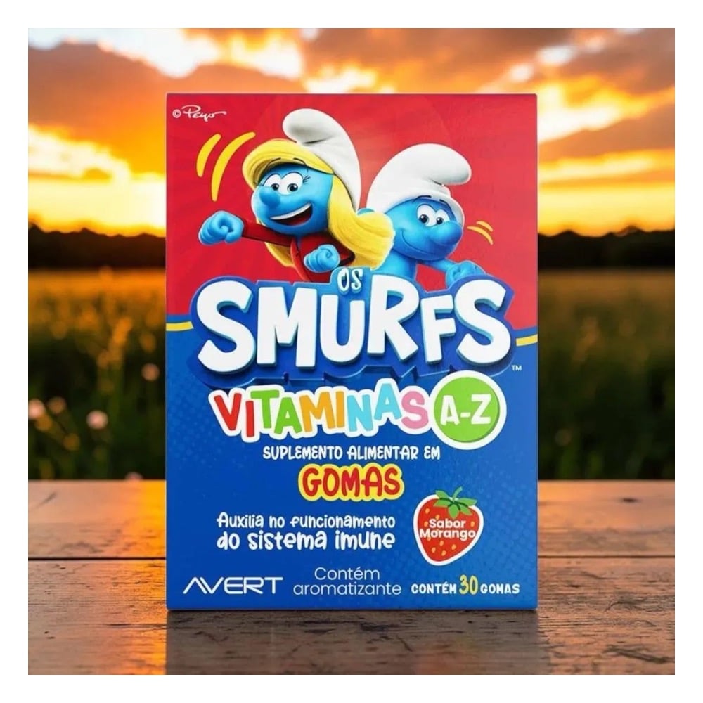 Vitamina Smurfs A-Z Morango - Imagem 5