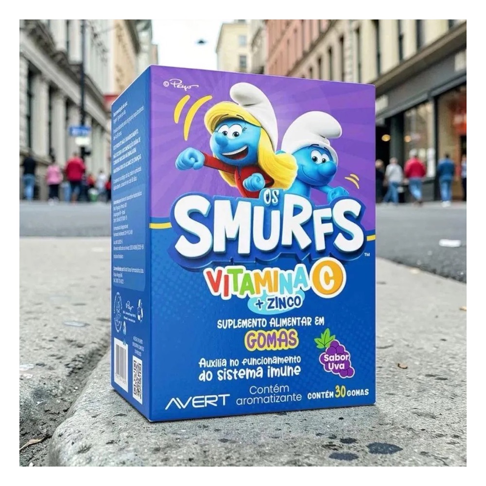 Vitamina Smurfs C+Z Uva - Imagem 3