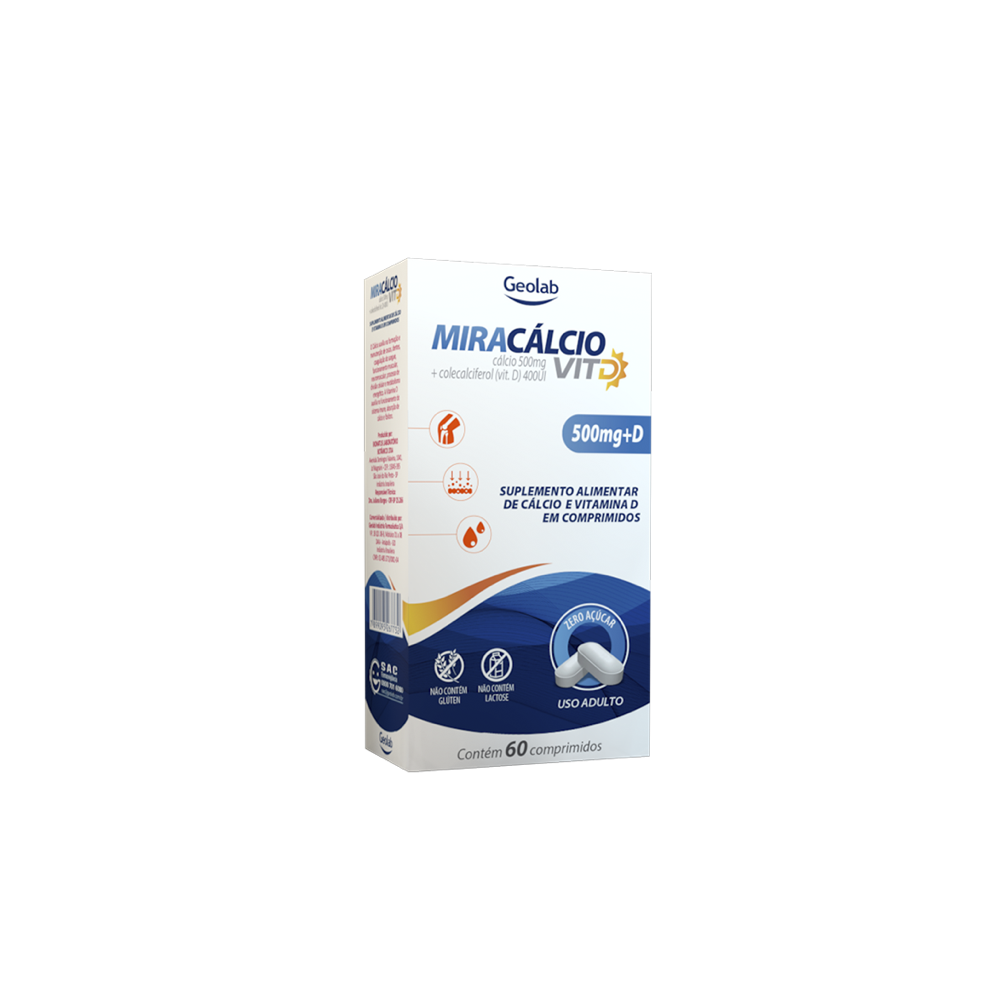 Miracálcio Vit D 500mg