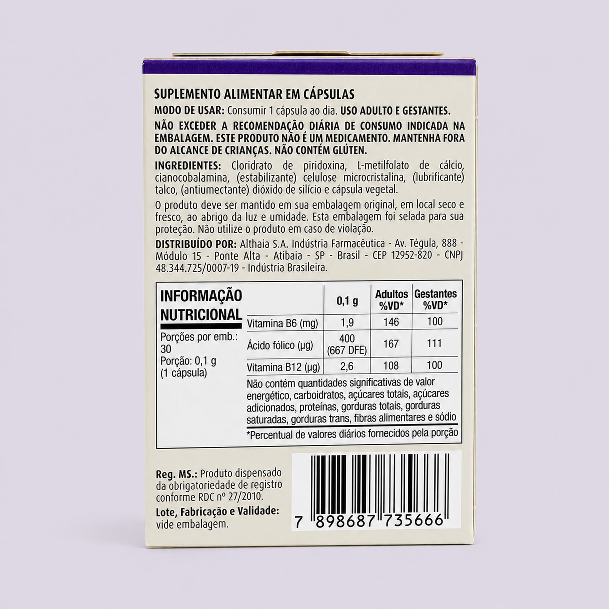 Imagem do verso do produto