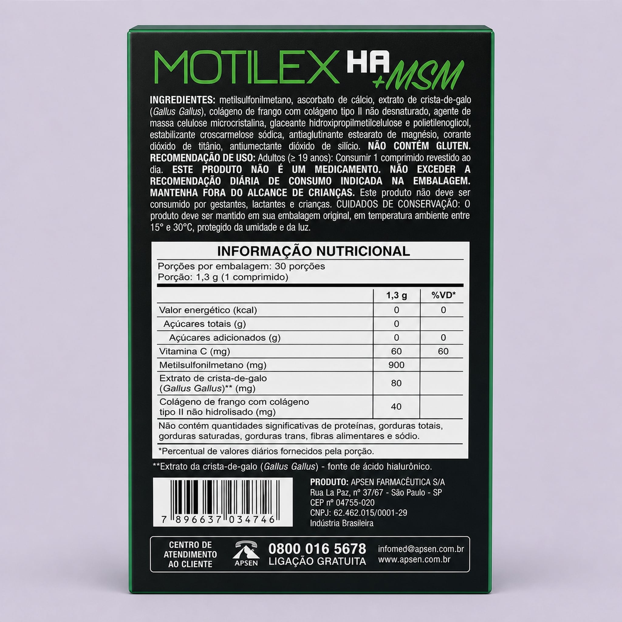 Imagem do produto Motilex HA+MSM
