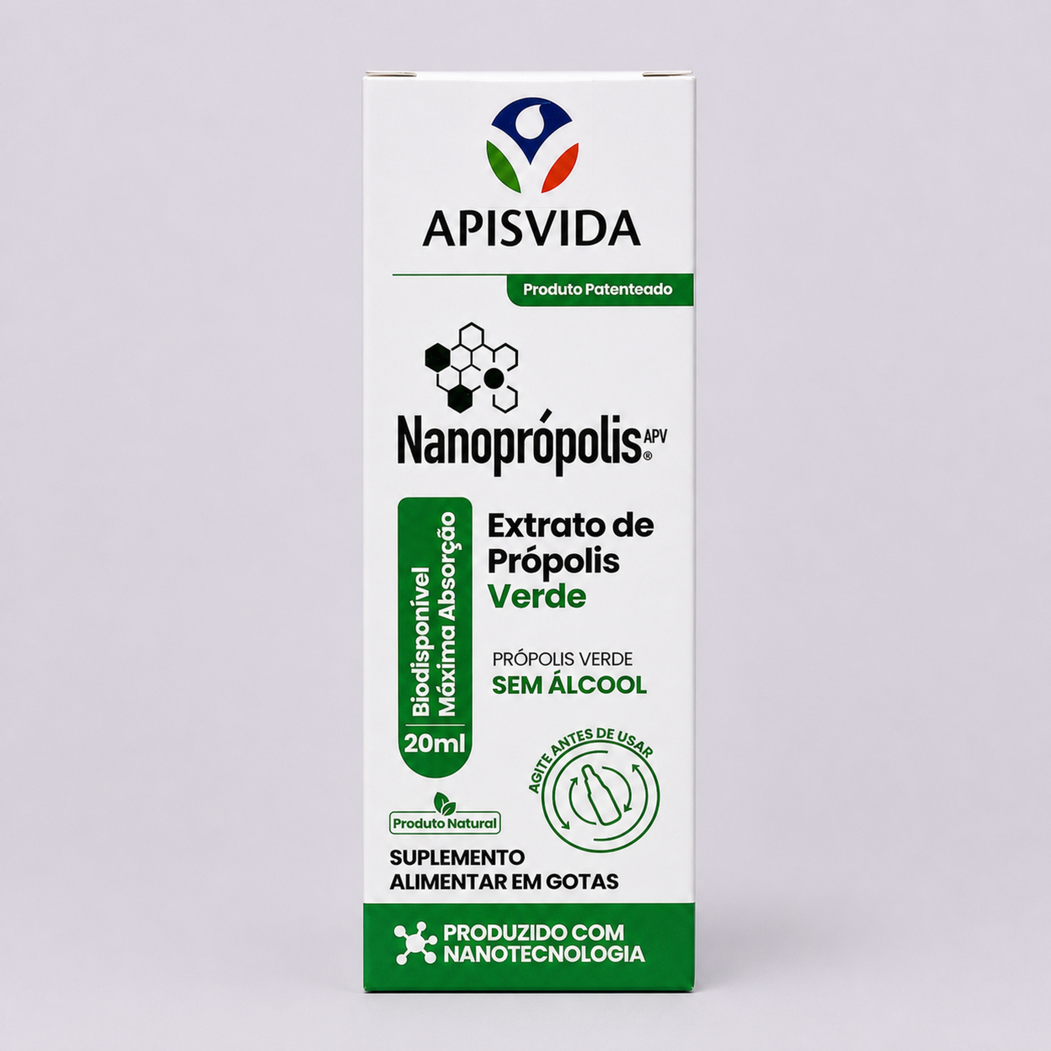 Nanoprópolis - Extrato de Própolis Verde