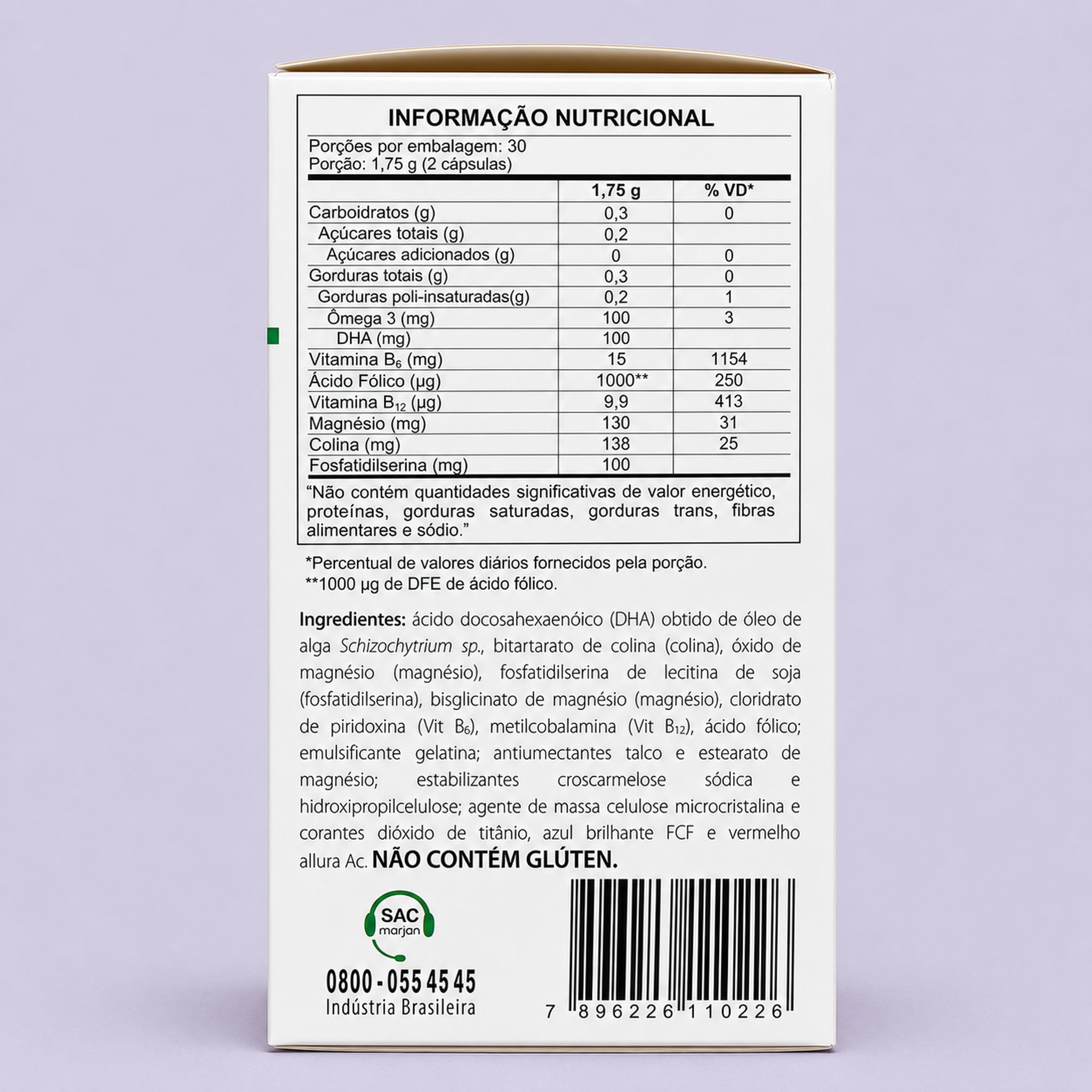 Imagem do verso do produto